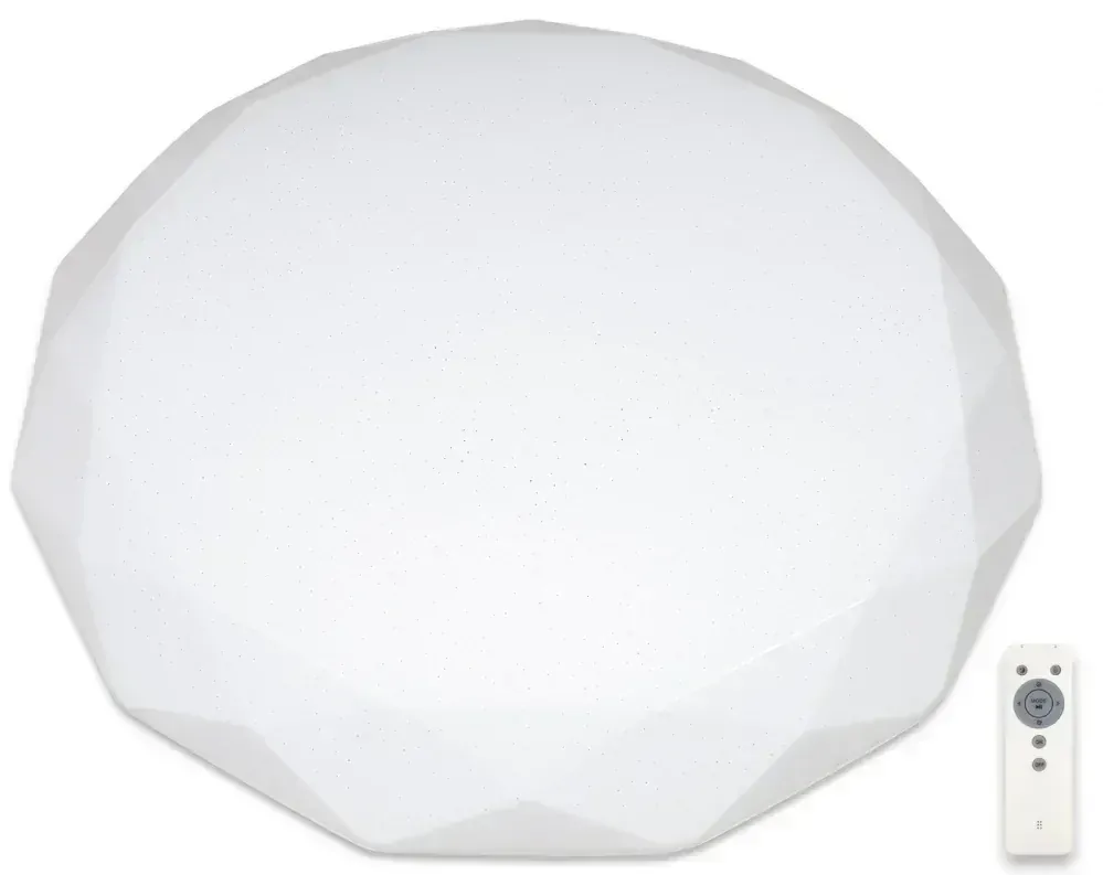 LED stmívatelné stropní svítidlo ECOLITE DIAMANT 80W s dálkovým ovladačem 