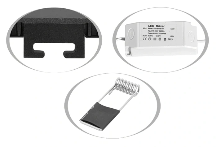 LED panel kruhový vestavný 6W 3000K- 6000K 490lm - možnost přepínání barvy světla