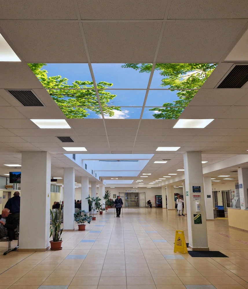 Dekorativní LED svítidlo - LED panel ORTUS - motiv stromy - sada 9 panelů