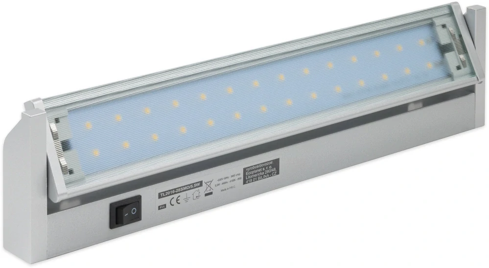 Kuchyňské výklopné LED svítidlo 5,5W 440lm - stříbrné
