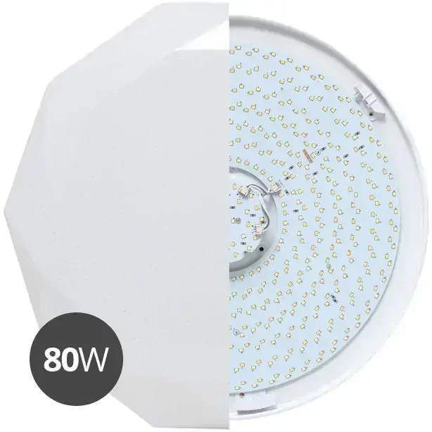 LED stmívatelné stropní svítidlo ECOLITE DIAMANT 80W s dálkovým ovladačem 