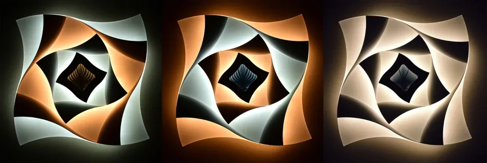 LED stmívatelné stropní svítidlo ECOLITE INDI LED/70W/230V 2700K-6500K + dálkové ovládání