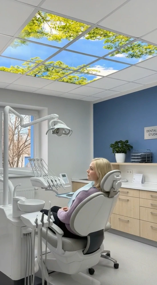 Dekorativní LED svítidlo - LED panel ORTUS - motiv stromy - sada 9 panelů