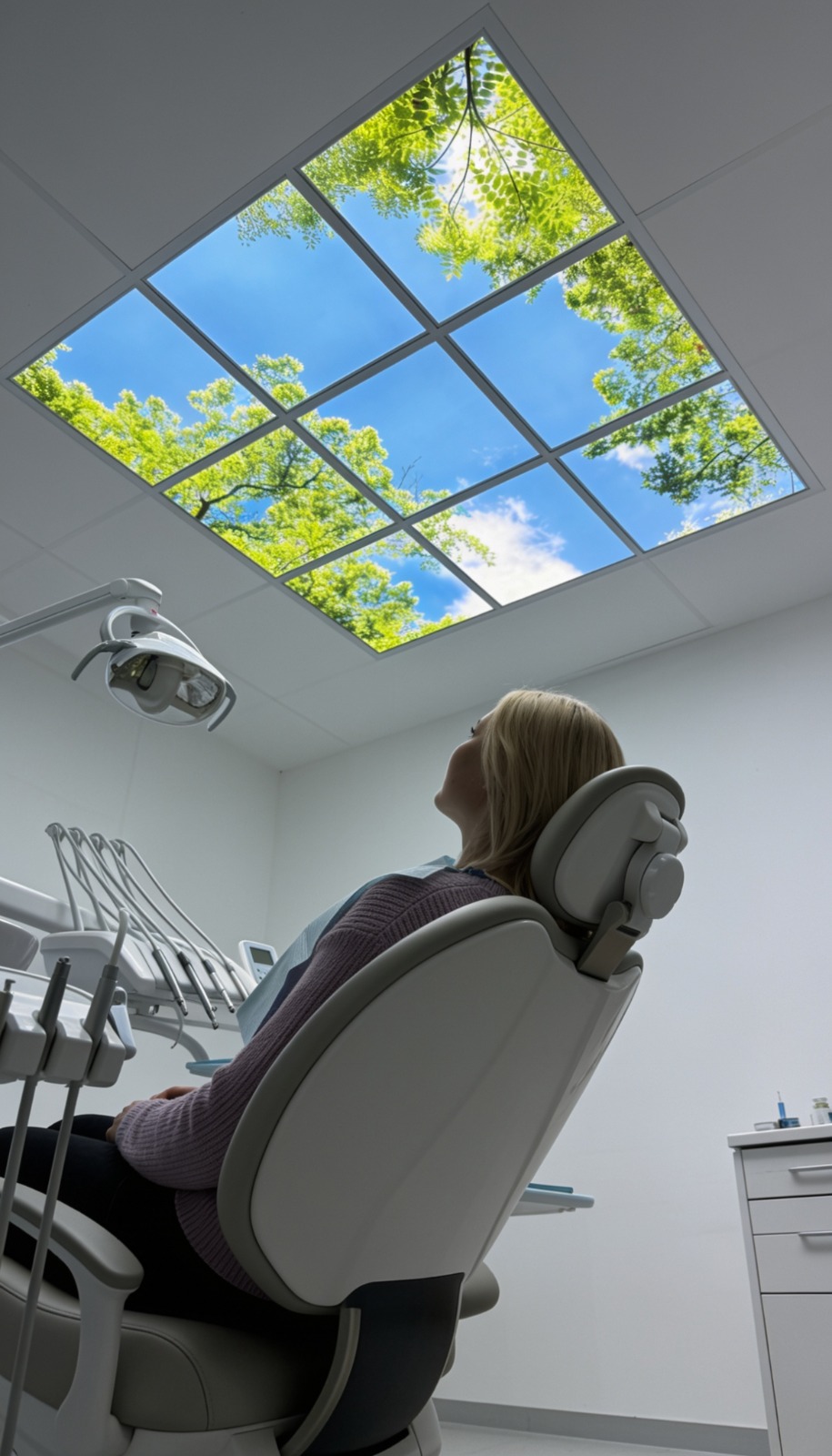 Dekorativní LED svítidlo - LED panel ORTUS - motiv stromy - sada 9 panelů