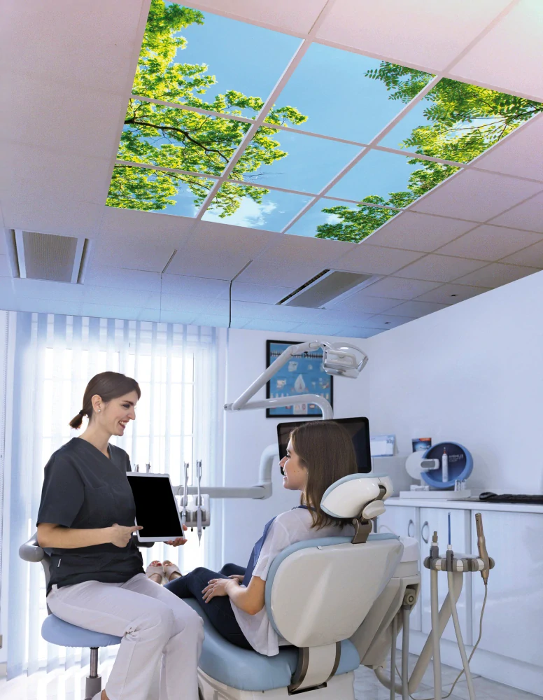 Dekorativní LED svítidlo - LED panel ORTUS - motiv stromy - sada 9 panelů