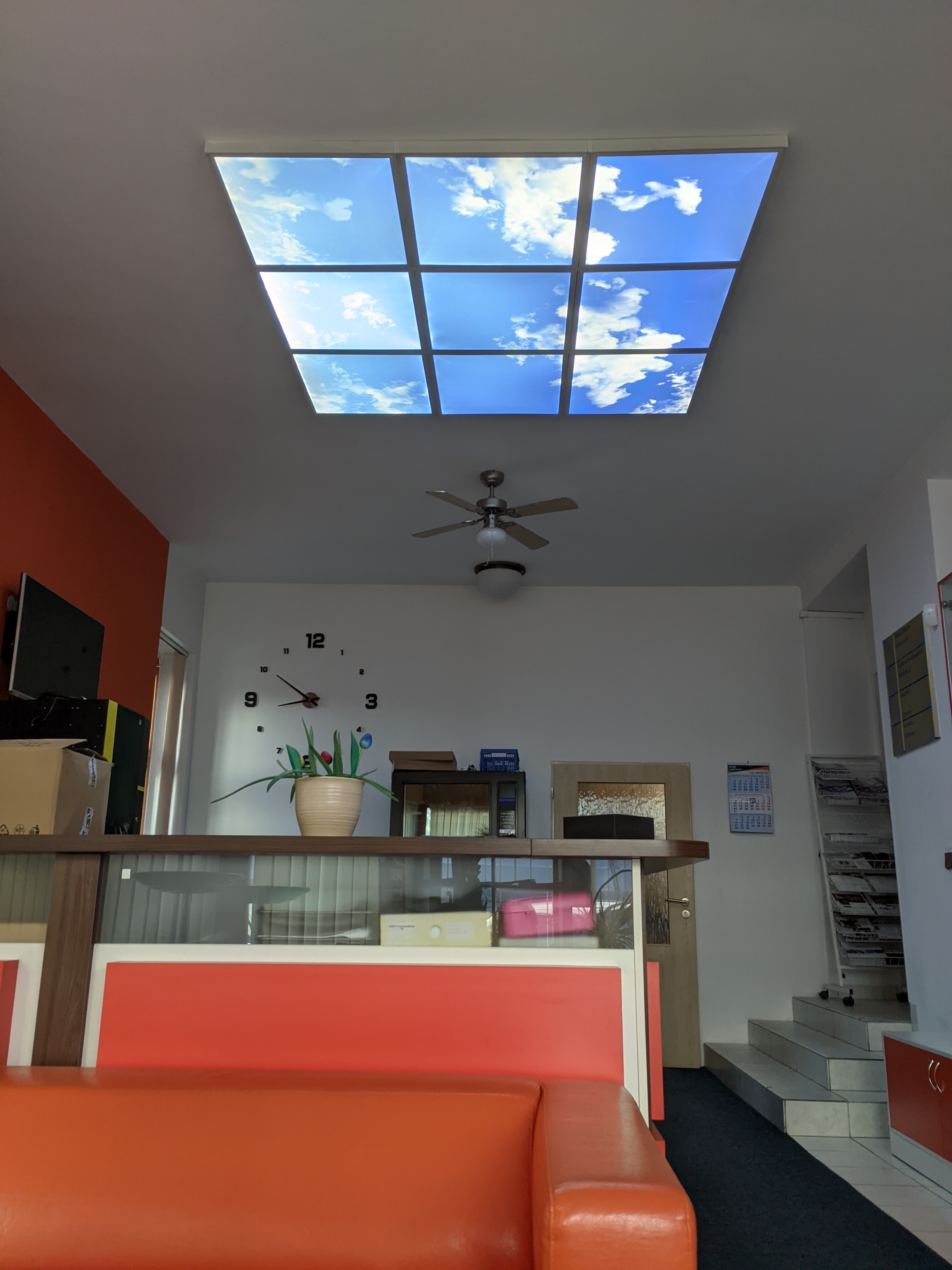 Dekorativní LED svítidlo - LED panel ORTUS - motiv nebe - sada 9 panelů