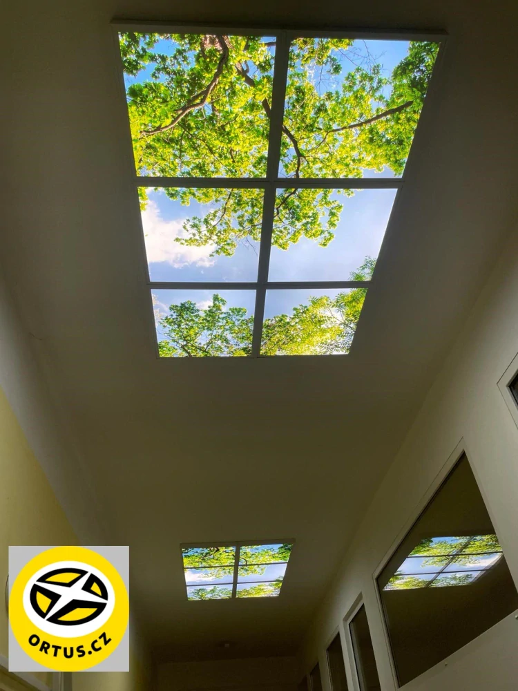 Dekorativní LED svítidlo - LED panel ORTUS- motiv stromy - sada 4 panelů