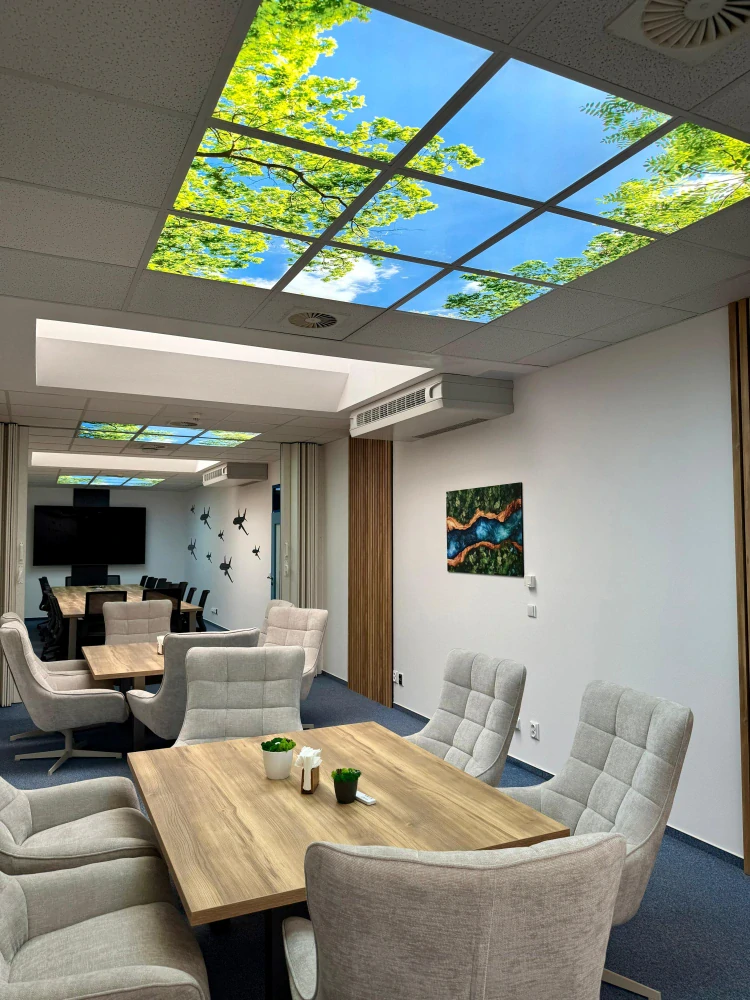 Dekorativní LED svítidlo - LED panel ORTUS - motiv stromy - sada 9 panelů