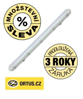 Prachotěsné průmyslové LED svítidlo GREENLUX 120cm 54W 7000lm 4000K IP65   - záruční doba 3 roky! - minimální odběr 4 ks