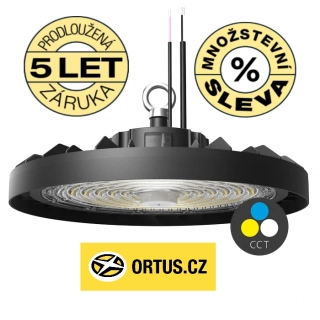 Průmyslové LED světlo ECOLITE HB12 200W 38000lm INDUSTRY+ - možnost nastavení barvy světla - výkonu - úhlu svícení - záruční doba 5 let ! - minimální odběr 4 ks