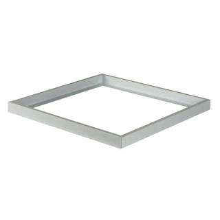 Hliníkový stříbrný rámeček na přisazení LED panelu 60x60cm - pevná konstrukce s jednou vysouvací stranou bez znatelných plastových spojů !