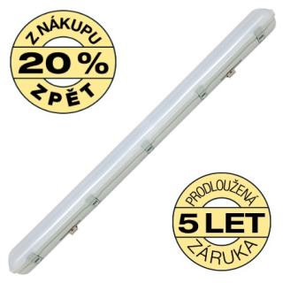 Prachotěsné průmyslové LED svítidlo Libra 120cm 52W 7000lm IP65 4100K TL3902A-LED52W - záruční doba 5 let! - minimální odběr 4ks