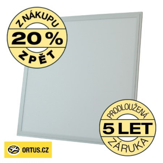 LED panel ZEUS 60x60cm 45W záruka 5 let, vysoká svítivost 5000lm