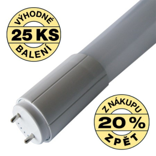 LED zářivka 120cm 18W denní bílá  4000K 2880lm, životnost 30 000 hodin, záruka 3 roky - CENOVĚ VÝHODNÉ BALENÍ - 25 ks 