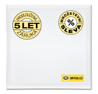 LED panel ZEUS bílý 62x62cm 45W 4000K 4600lm