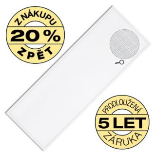 LED panel SINCLAIR 120x30cm 40W 4000K 4000lm  UGR < 19- životnost 50000 hodin- záruční doba 5 let