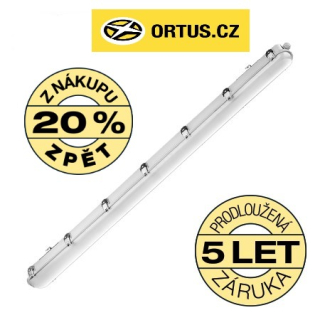 Prachotěsné průmyslové LED svítidlo ECOLITE Libra 120cm 39W 5900lm IP65 4100K TL3902A-LED39W - záruční doba 5 let!